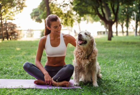 Yoga med hund